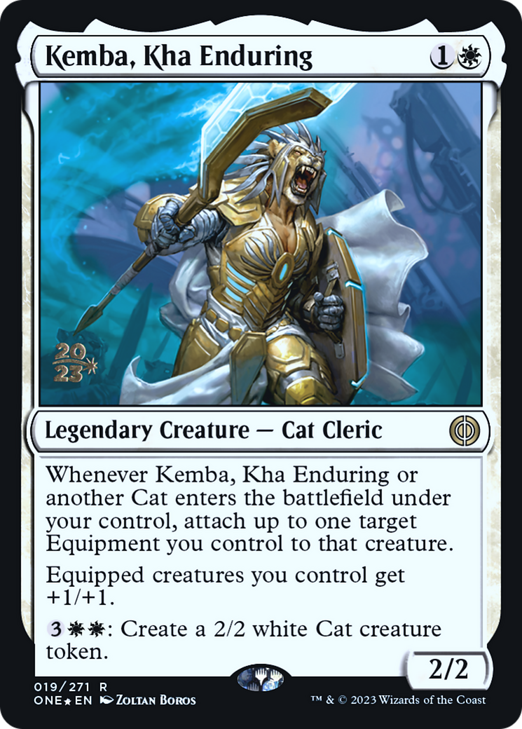 Kemba, Kha Enduring (PRE-19S) [Phyrexia: All Will Be One Promos] Foil