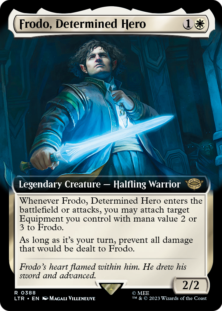 Frodo, Determined Hero (Extended Art) (LTR-388) [The Lord of the Rings: Tales of Middle-earth]