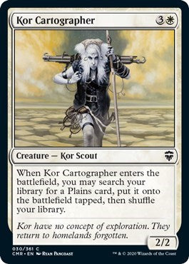 Kor Cartographer (CMR-030) [Commander Legends] Foil