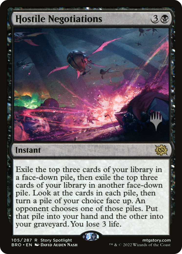Hostile Negotiations (PPBRO-105) [Promo Pack: The Brothers' War Promos]