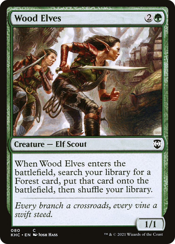 Wood Elves (KHC-080) [Kaldheim Commander]