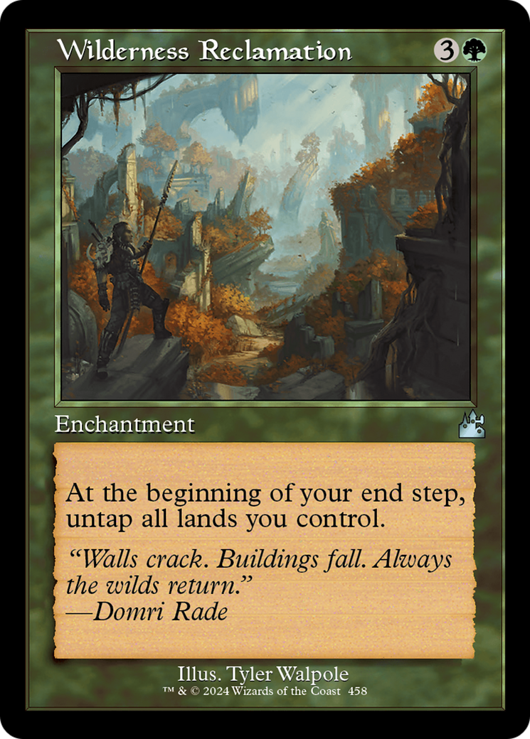 Wilderness Reclamation (RVR-458) [Ravnica Remastered] Foil