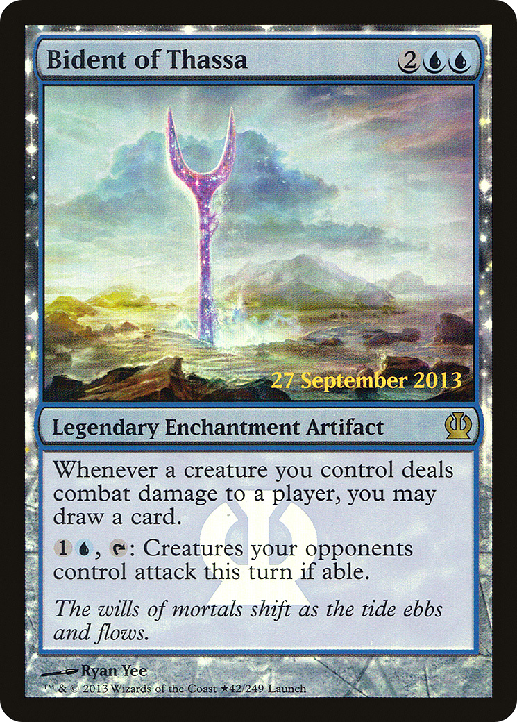Bident of Thassa (LARP-42★) [Theros Promos] Foil