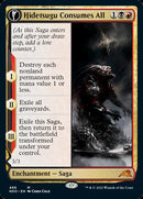 Hidetsugu Consumes All // Vessel of the All-Consuming (NEO-486) [Kamigawa: Neon Dynasty]: (Extended Art, fandfc, enchantment) Foil