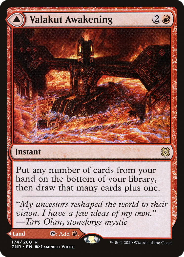 Valakut Awakening // Valakut Stoneforge (ZNR-174) [Zendikar Rising] Foil