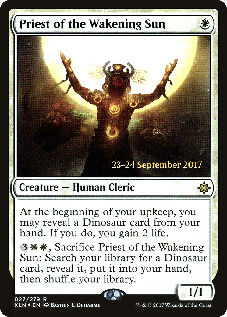 Priest of the Wakening Sun (PRE-27S) [Ixalan Promos] Foil