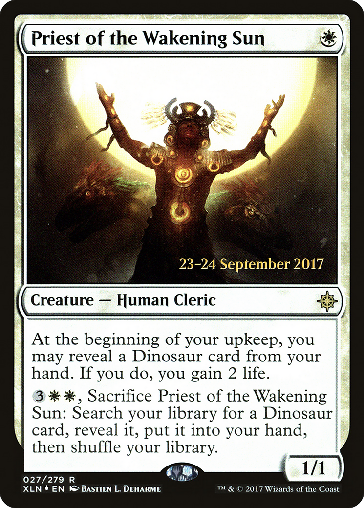Priest of the Wakening Sun (PRE-27S) [Ixalan Promos] Foil