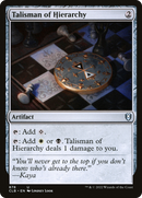Talisman of Hierarchy (CLB-878) [Commander Legends: Battle for Baldur's Gate]