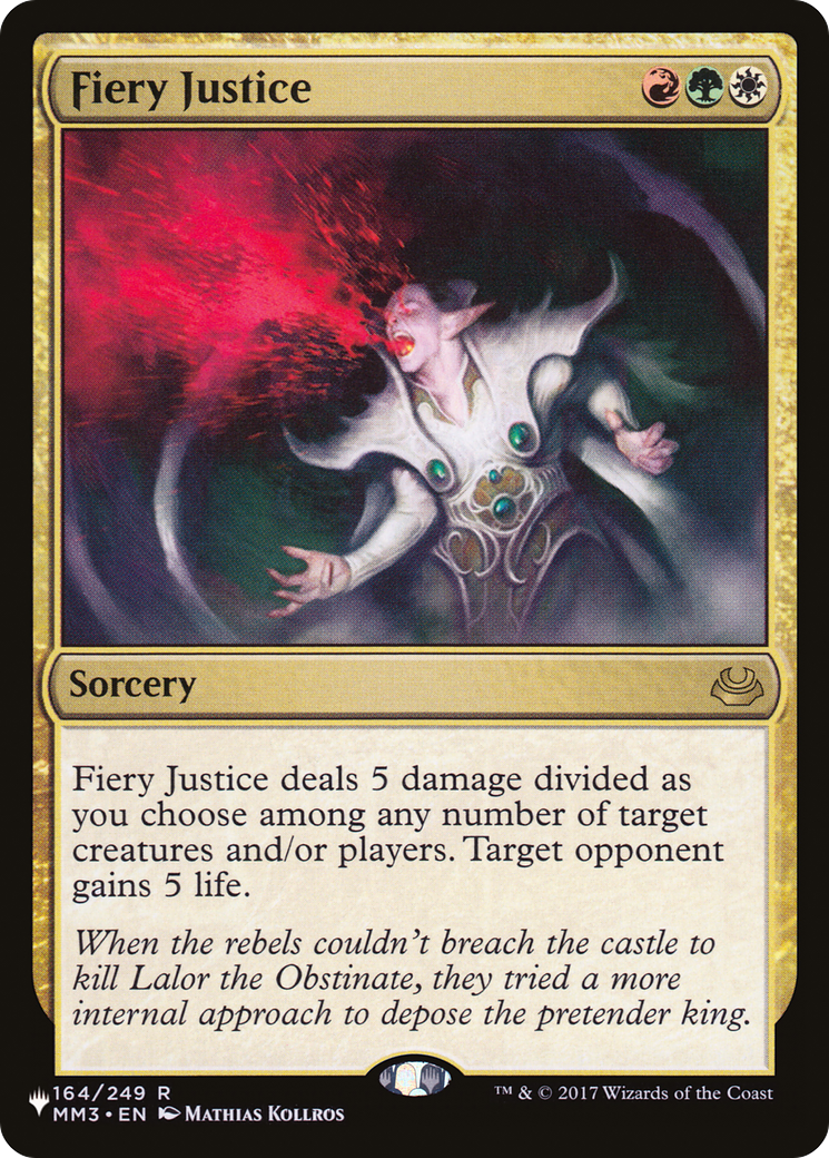 Fiery Justice (LIST-MM3-164) [The List]