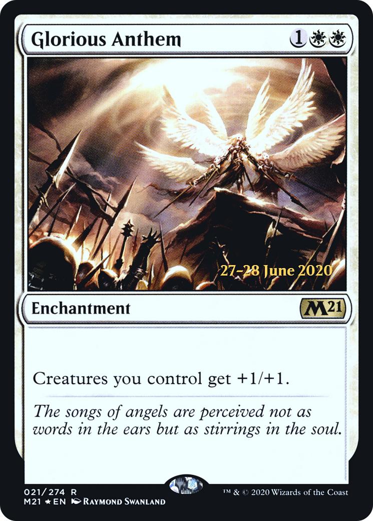 Glorious Anthem (PRE-21S) [Core Set 2021 Promos] Foil