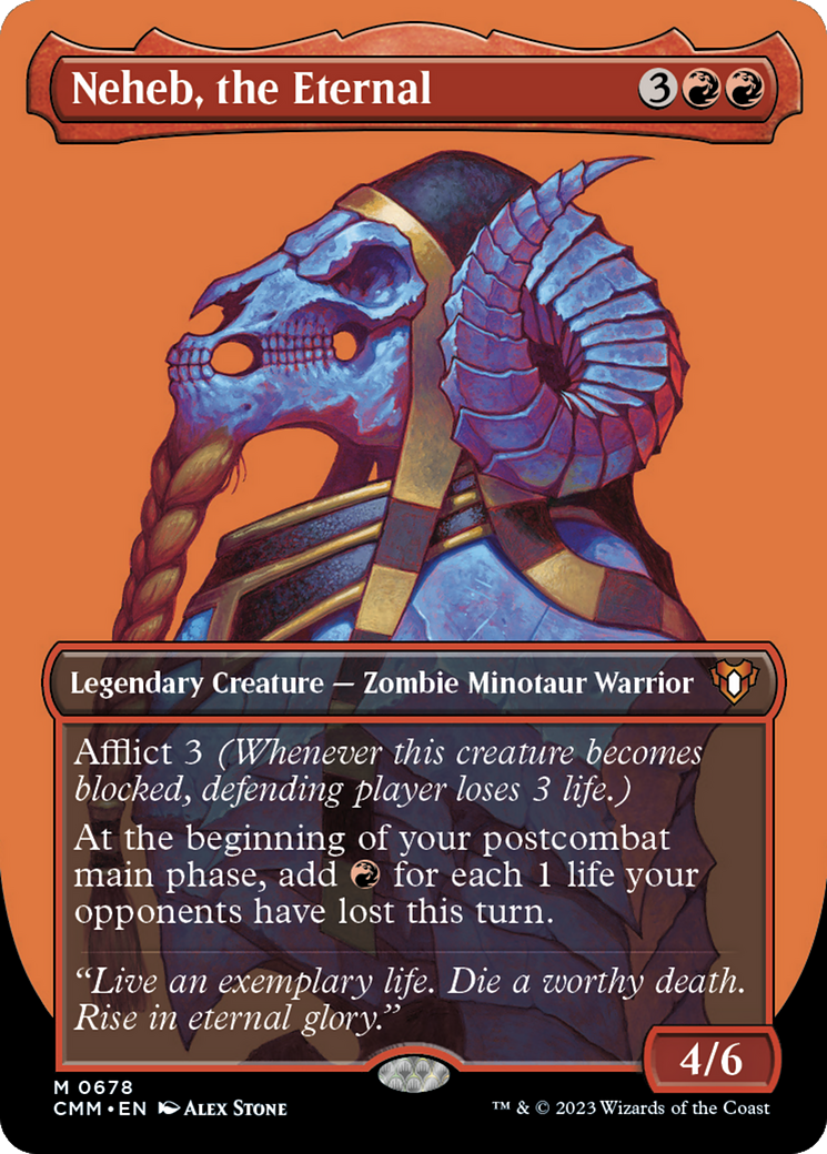 Neheb, the Eternal (CMM-678) [Commander Masters] (Borderless) Foil