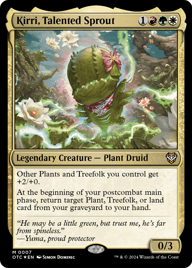 Kirri, Talented Sprout (OTC-007) [Outlaws of Thunder Junction Commander] Foil