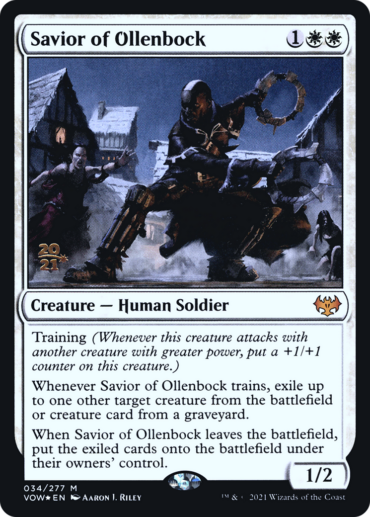 Savior of Ollenbock (PRE-034) [Innistrad: Crimson Vow Promos] Foil