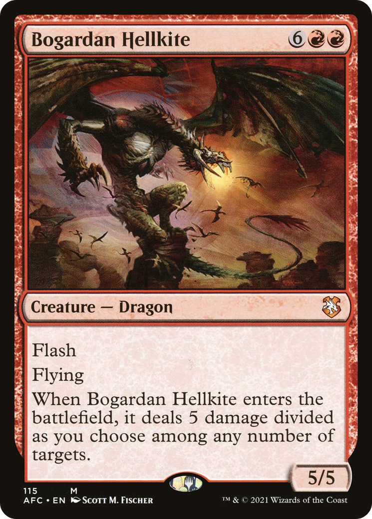 Bogardan Hellkite (AFC-115) [Forgotten Realms Commander]