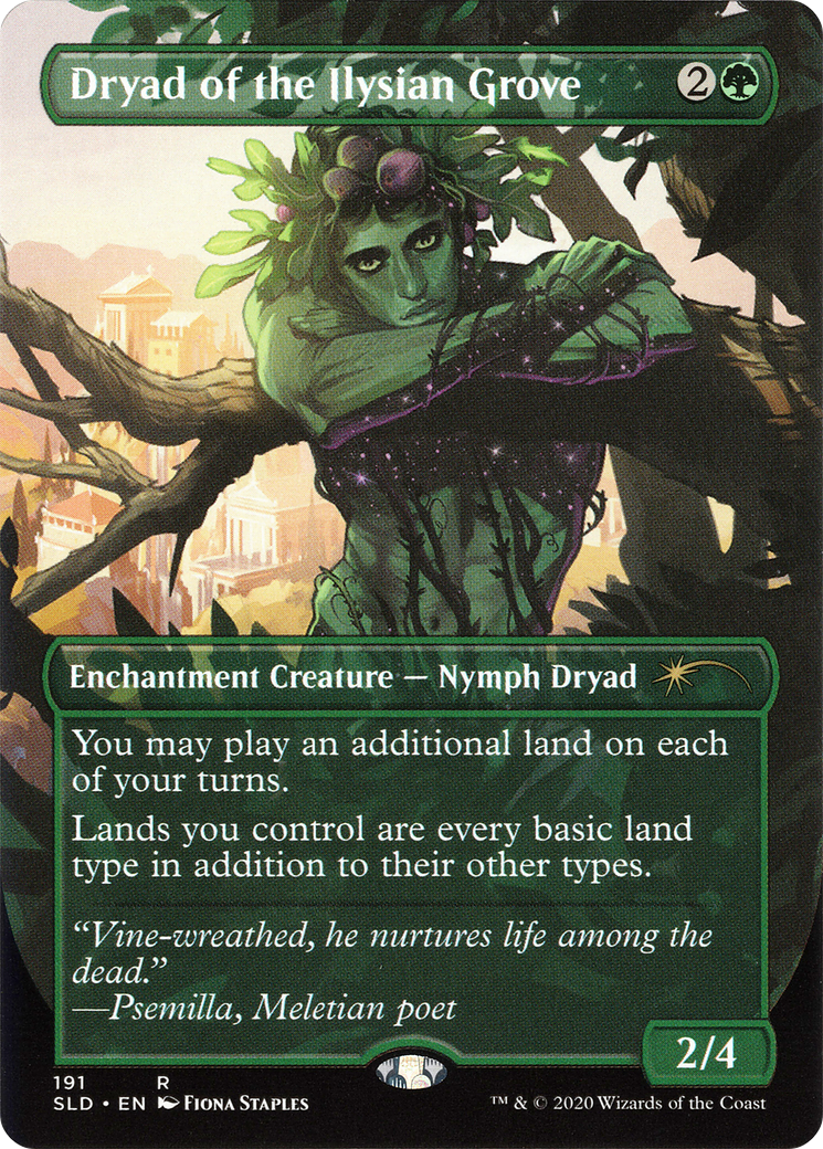 Dryad of the Ilysian Grove (SLD-191) (Borderless) [Secret Lair Drop]