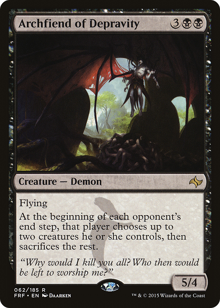 Archfiend of Depravity (FRF-062) [Fate Reforged] Foil