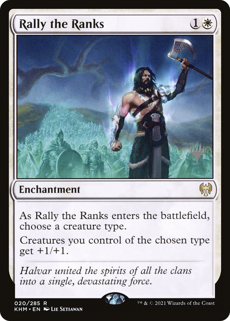 Rally the Ranks (PPKHM-20P) [Kaldheim Promos] Foil