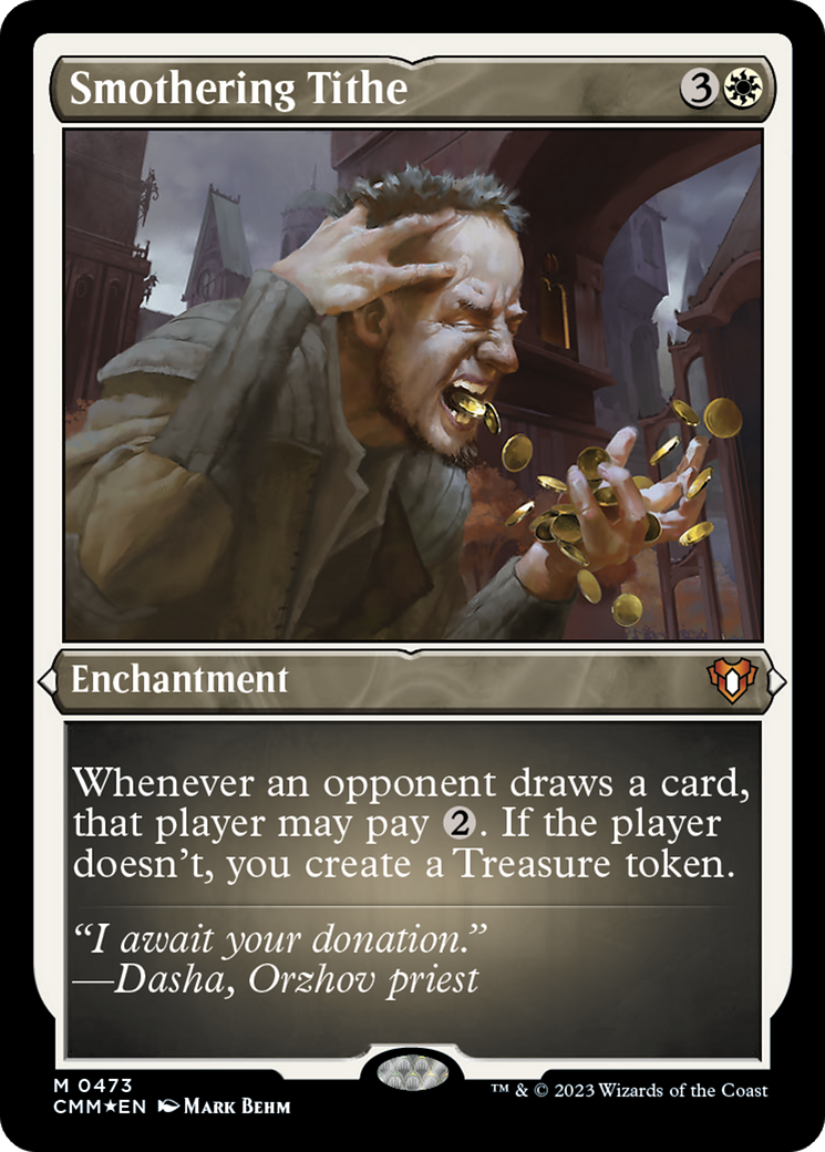 Smothering Tithe (CMM-473) [Commander Masters] Etched Foil