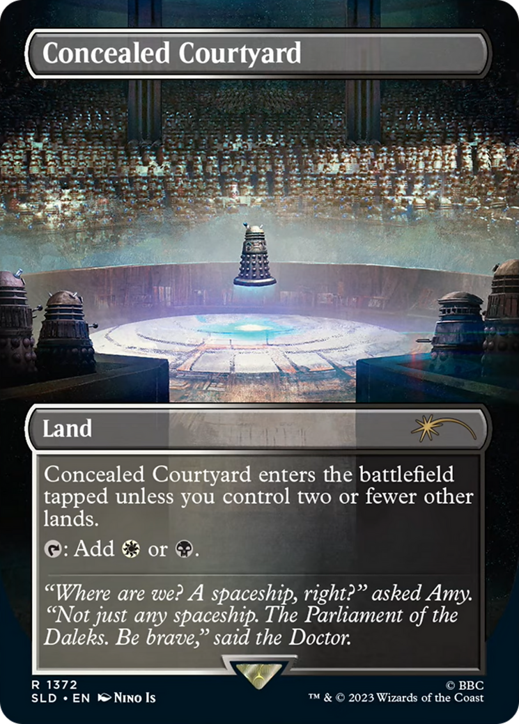 Concealed Courtyard (SLD-1372) [Secret Lair Drop] (Borderless) Foil