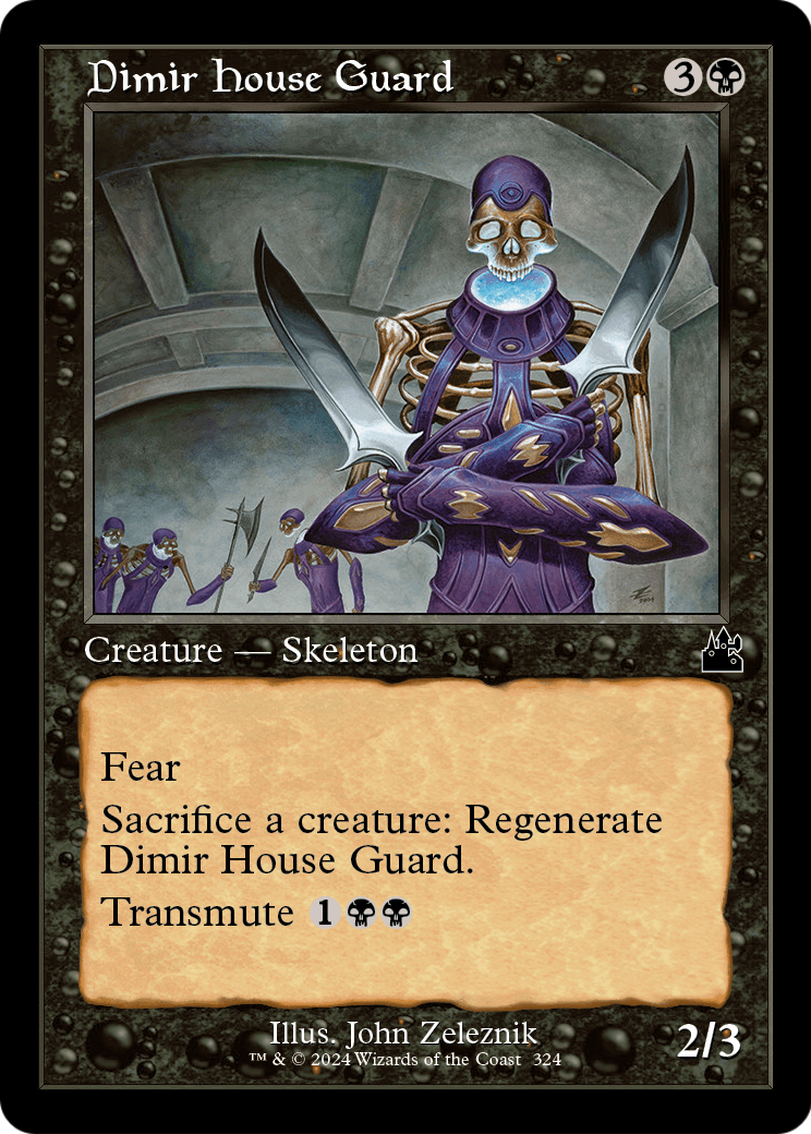 Dimir House Guard (Retro Frame) (RVR-324) [Ravnica Remastered]