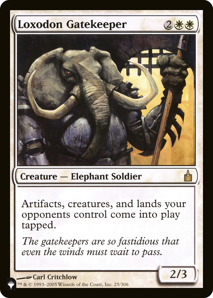 Loxodon Gatekeeper (LIST-RAV-25) [The List]