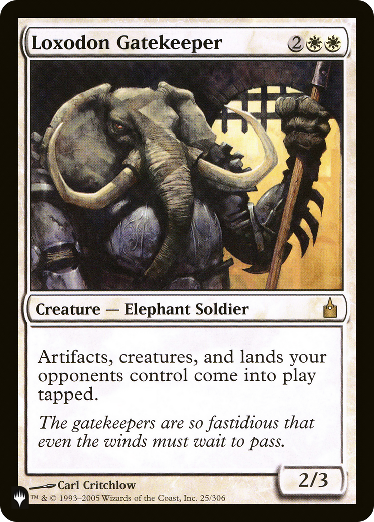 Loxodon Gatekeeper (LIST-RAV-25) [The List]