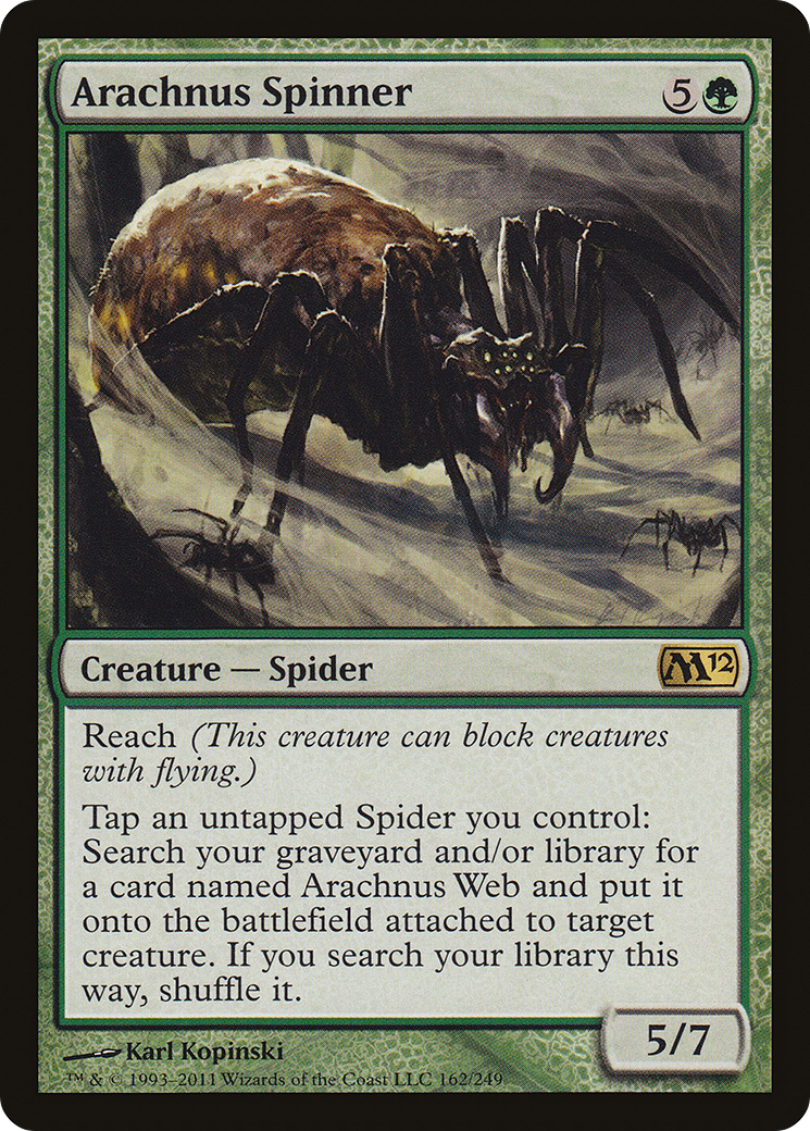 Arachnus Spinner (M12-162) [Magic 2012] Foil