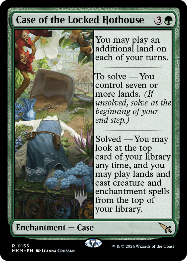 Case of the Locked Hothouse (PPMKM-155) [Promo Pack: Murders at Karlov Manor Promos] Foil