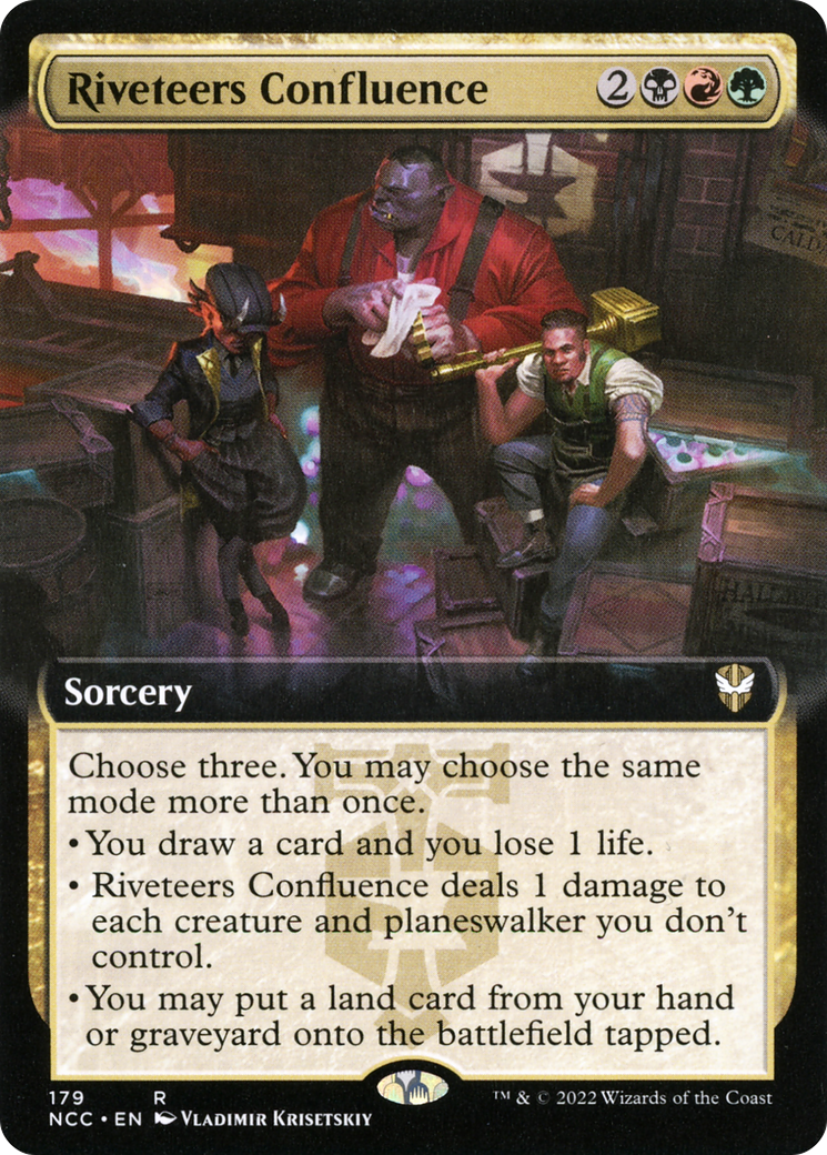 Riveteers Confluence (Extended Art) (NCC-179) [New Capenna Commander]