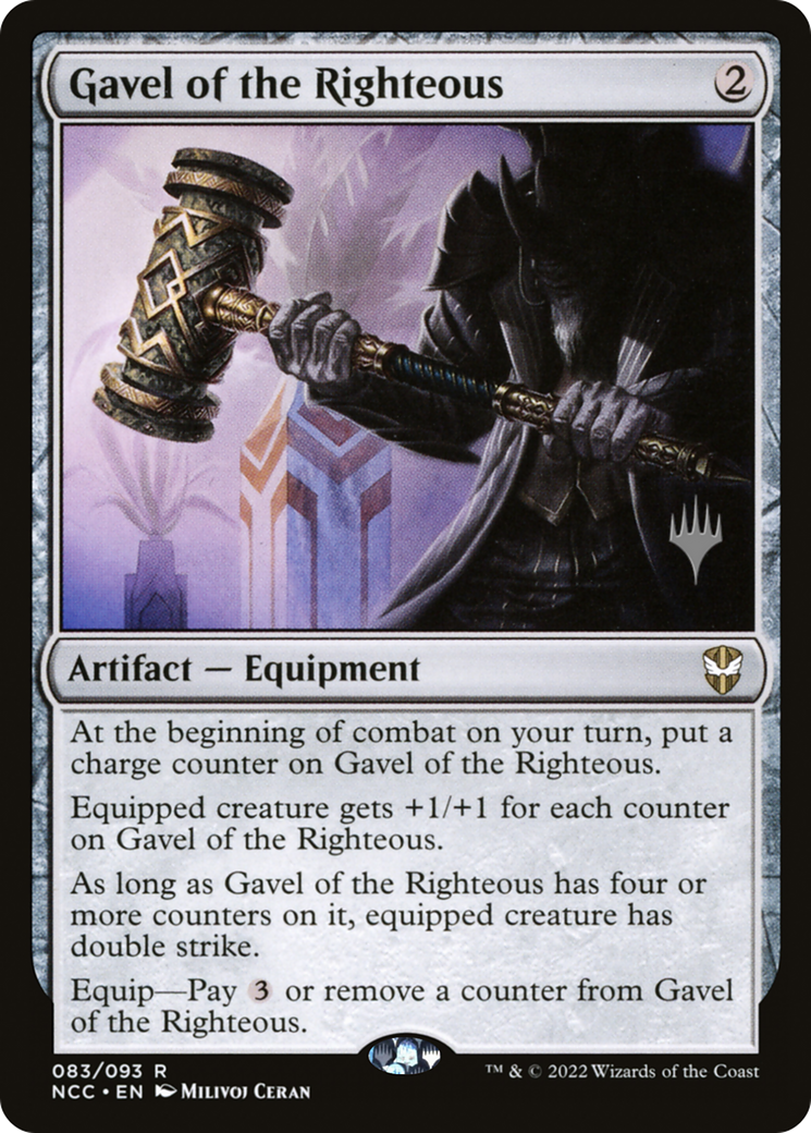Gavel of the Righteous (PPSNC-083) [Promo Pack: New Capenna Commander Promos] Foil