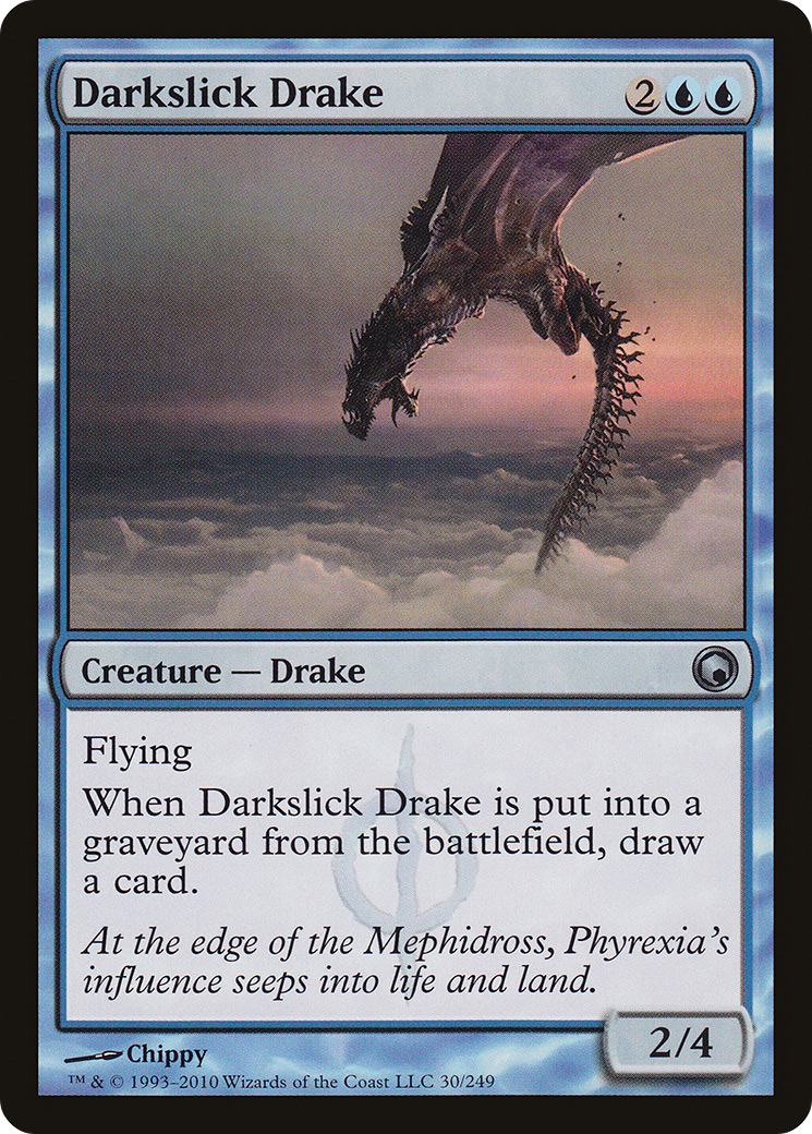 Darkslick Drake (SOM-030) [Scars of Mirrodin]