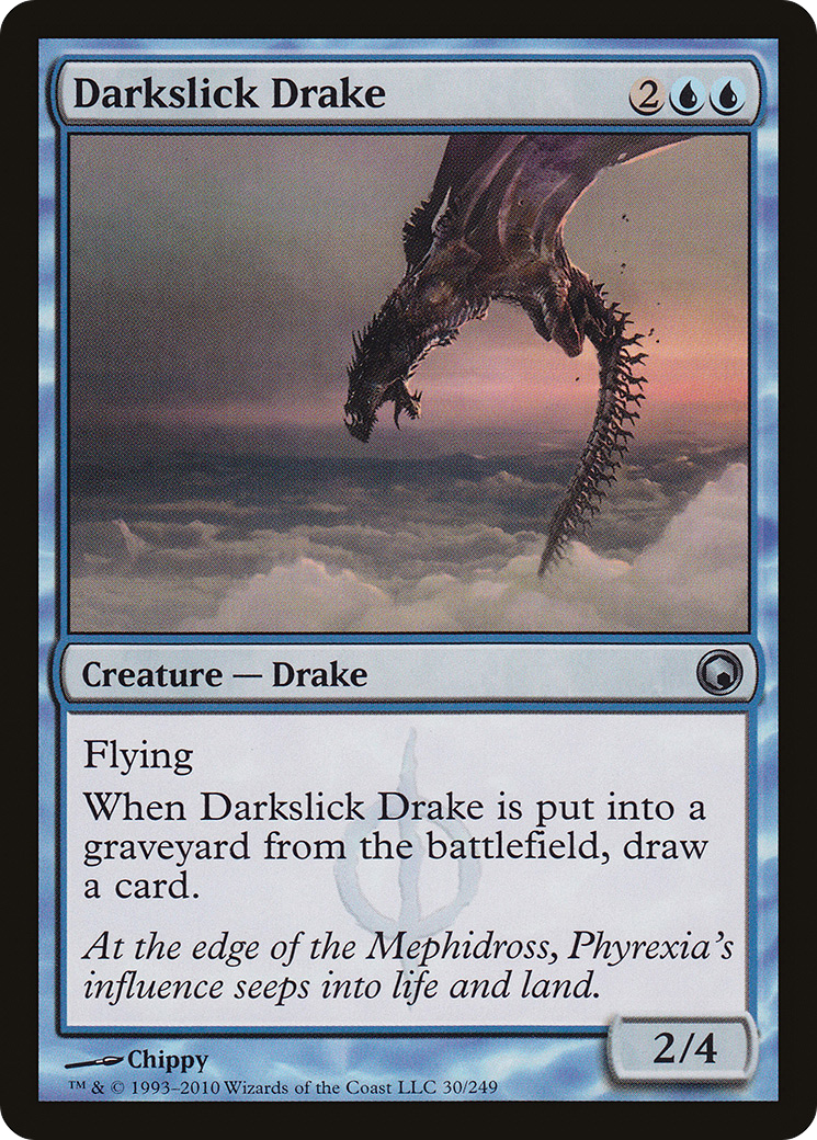 Darkslick Drake (SOM-030) [Scars of Mirrodin]