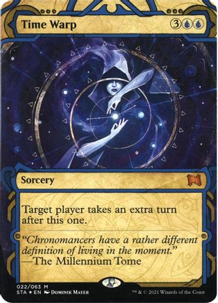 Time Warp (Foil Etched) (STA-022) (Borderless) [Strixhaven Mystical Archive] Foil