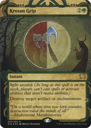 Krosan Grip (Foil Etched) (STA-053) (Borderless) [Strixhaven Mystical Archive] Foil