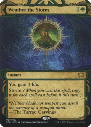 Weather the Storm (Foil Etched) (STA-058) (Borderless) [Strixhaven Mystical Archive] Foil