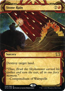 Stone Rain (Foil Etched) (STA-045) (Borderless) [Strixhaven Mystical Archive] Foil
