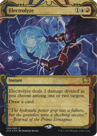 Electrolyze (Foil Etched) (STA-060) (Borderless) [Strixhaven Mystical Archive] Foil