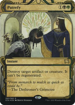 Putrefy (Foil Etched) (STA-063) (Borderless) [Strixhaven Mystical Archive] Foil