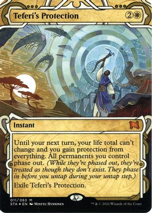 Teferi's Protection (Foil Etched) (STA-011) (Borderless) [Strixhaven Mystical Archive] Foil