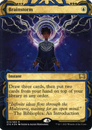 Brainstorm (Foil Etched) (STA-013) (Borderless) [Strixhaven Mystical Archive] Foil