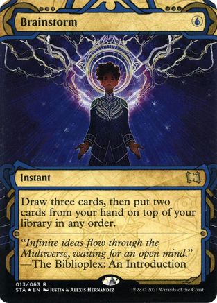 Brainstorm (STA-13E) [Strixhaven Mystical Archive] (Borderless) Foil