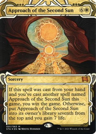 Approach of the Second Sun (Foil Etched) (STA-001) (Borderless) [Strixhaven Mystical Archive] Foil