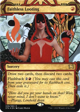 Faithless Looting (STA-38E) [Strixhaven Mystical Archive] (Borderless) Foil