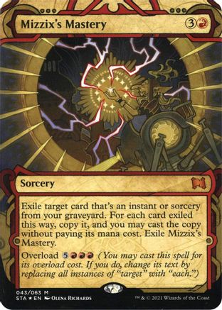 Mizzix's Mastery (Foil Etched) (STA-043) (Borderless) [Strixhaven Mystical Archive] Foil
