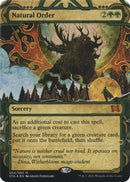 Natural Order (Foil Etched) (STA-054) (Borderless) [Strixhaven Mystical Archive] Foil