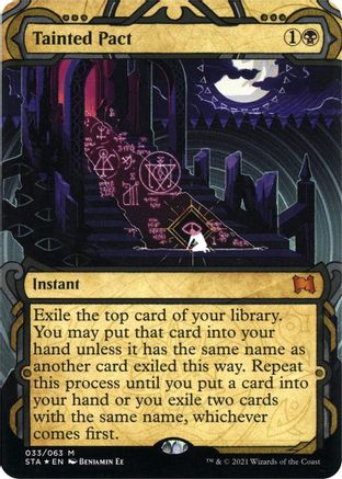 Tainted Pact (Foil Etched) (STA-033) (Borderless) [Strixhaven Mystical Archive] Foil