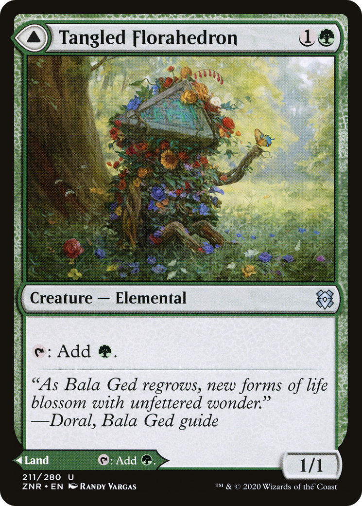 Tangled Florahedron (ZNR-211) [Zendikar Rising] Foil