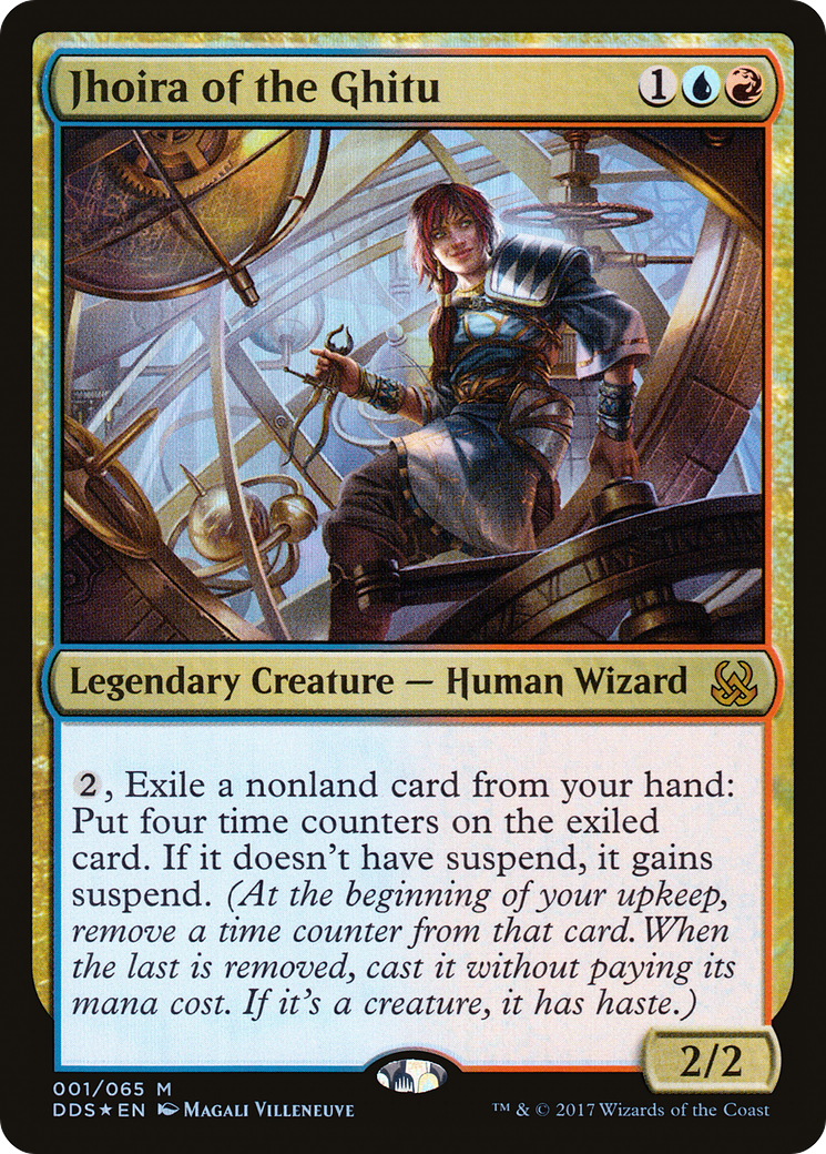 Jhoira of the Ghitu (DDS-001) [Duel Decks: Mind vs. Might] Foil