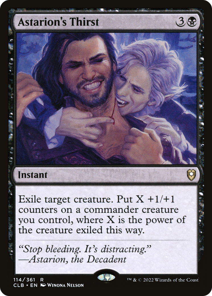 Astarion's Thirst (CLB-114) [Commander Legends: Battle for Baldur's Gate] Foil