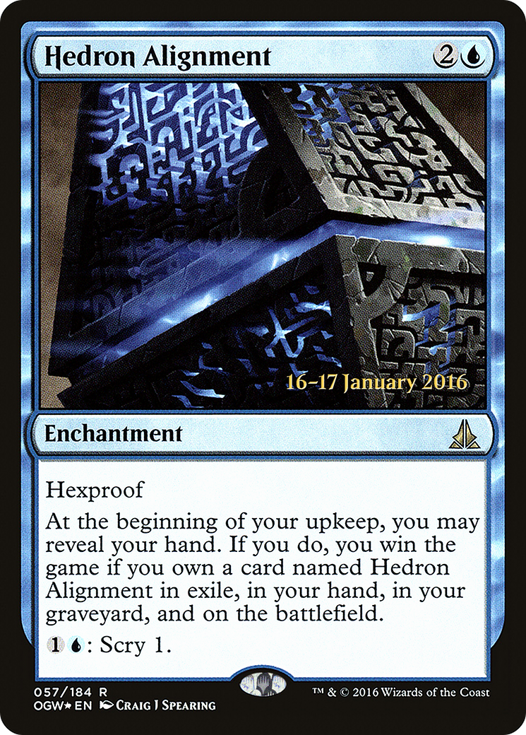 Hedron Alignment (PRE-57S) [Oath of the Gatewatch Promos] Foil